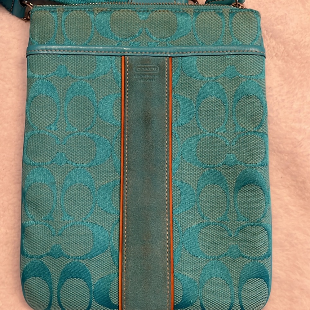 Coach Vintage Azure Signature Swing Pack - Picture 2 of 8